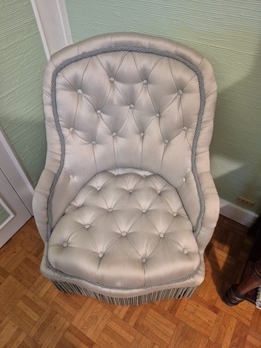 Fauteuil crapaud recouvert - fauteuil,