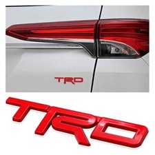 TRD RED Rear EMBLEM FOR TOYOTA HILUX REVO FORTUNER ALTIS YARIS Tacoma 4runner