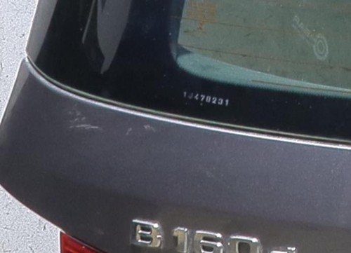 Malle hayon arriere mercedes - arriere,