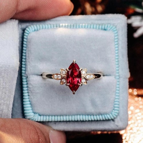 élégante bague florale - Élégante,