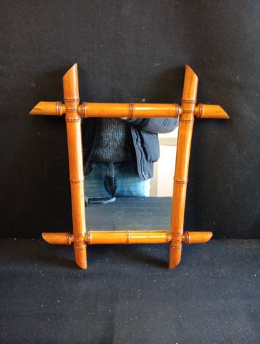 Ancien miroir cadre - , bois