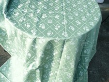 tissu ancien pour cette toile à matelas en métis damassé fleuri 1,98 m x 2,45 m