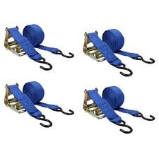 4 Sangle d'arrimage à cliquet pour remorque de récupération de voiture 750 kg...