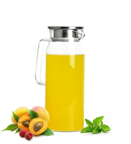Carafe verre avec inox - 1,5l,