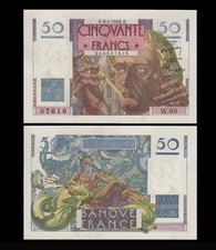 FRANCE Billet 50 fr LE VERRIER