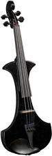 Ensemble De Violon Électrique Cremona SV-180BKE, Noir Étincelant, Bois Dur