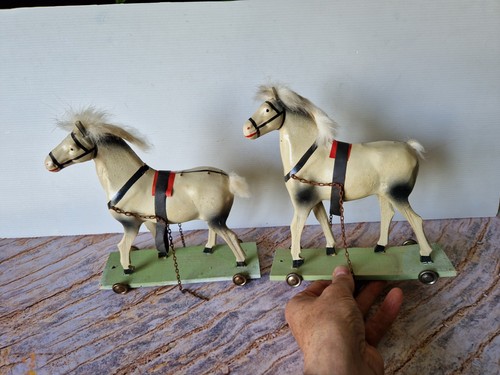 Jouet ancien chevaux - ancien,