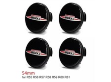 4x Cache Moyeu Logo Mini -John-Cooper-Works -JCW  Centre Roue 54mm