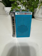 Hitachi Vintage FM/AM Transistor Radio KH-912 Blue Working