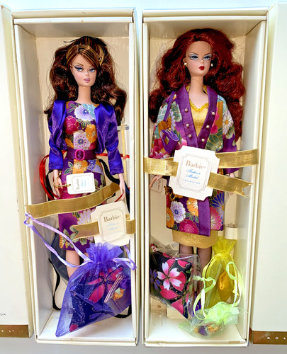 Barbie gold label silkstone - label,