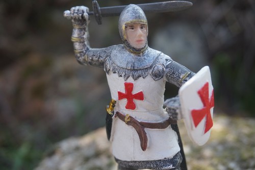 Hf1384 figurine templier - hf1384,