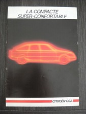 CATALOGUE/BROCHURE CITROEN GSA