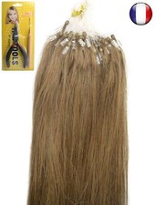 50-200 EXTENSIONS CHEVEUX POSE A FROID EASY LOOP NATUREL 53/60CM Cha Noisette 8#