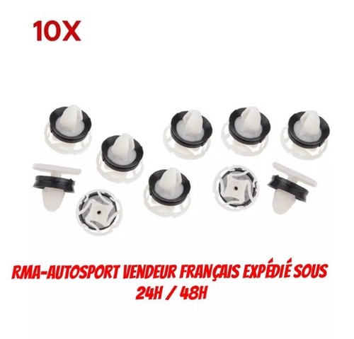 10x clips fixation porte - 10x,