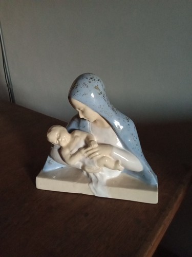 Statuette vierge enfant - à, l'enfant