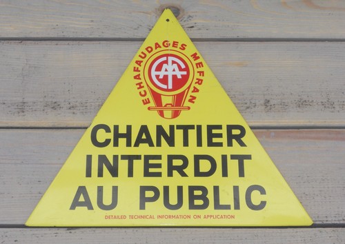 Vintage plaque tôle - -,