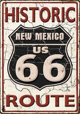 PLAQUE  ROUTE 66 - HISTORIC