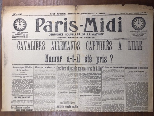 Lille guerre 1914 dunkerque - lille,