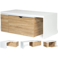 Table basse rotative bois et