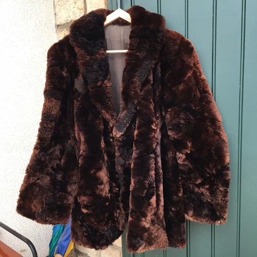 Manteau fourrure véritable - manteau,