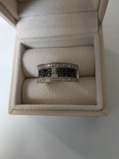 Bague Or 18k Diamant Noir Et