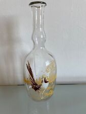 PHEASANT PATTERN ENAMELED WATER CARAFE