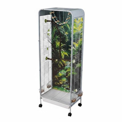 Volière pour perroquets avec