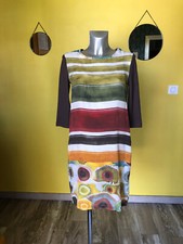 adorable robe multicolore en