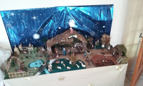 Crèche noël fait - de,