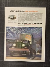 1945 magazine ad for Autocar Trucks, buy Autocars by Autocar