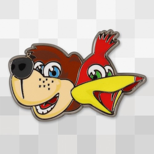 Banjo kazooie duo head - banjo-kazooie, pin