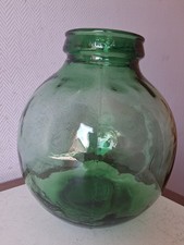 VIRESA gros pot dame jeanne verre ambré vintage,comme neuf, EN MAIN PROPRE.