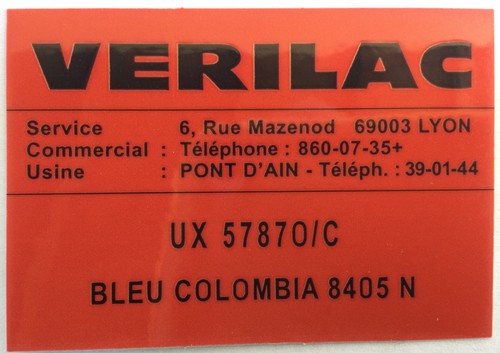Autocollant peinture verilac - autocollant,