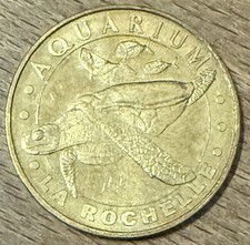MDP 2007 LA ROCHELLE AQUARIUM TORTUE MÉDAILLE MONNAIE DE PARIS JETON TOKENS COIN