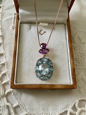 TOPAZE BLEU, AMÉTHYSTE OR