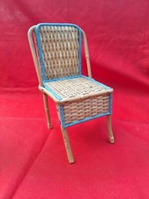 Antique Vintage Wicker Doll Chair Toy 