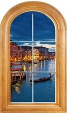 Sticker Fenêtre trompe l'oeil