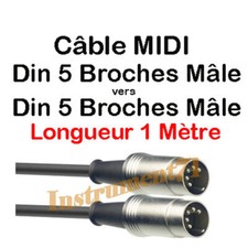 Câble MIDI Din 5 Broches