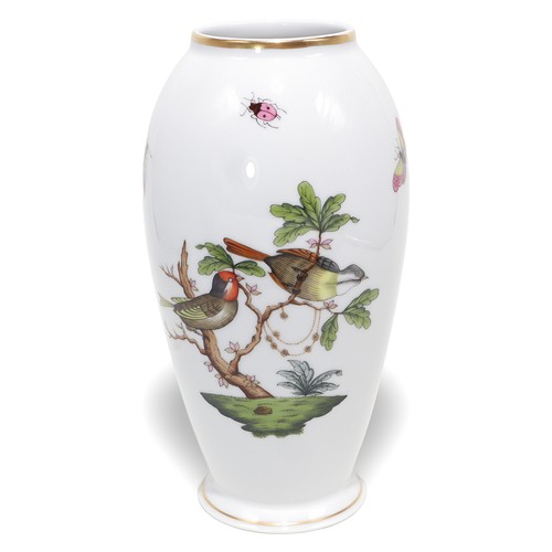 Herend rothschild bird vase - herend,