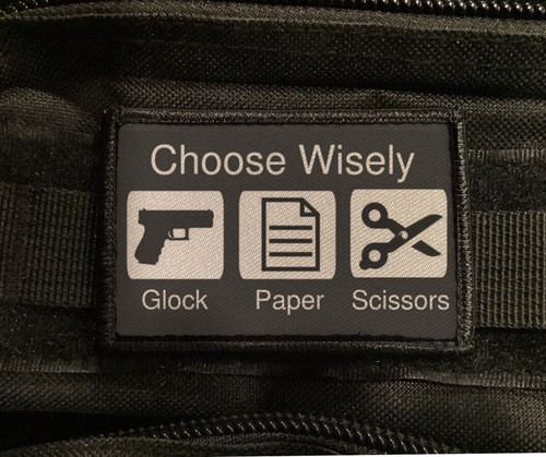 Glock papier ciseaux patch - glock,