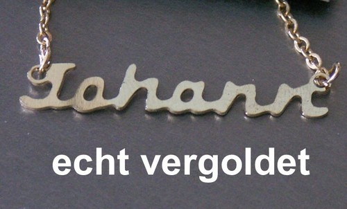 Collier prénom johann or - prénom,