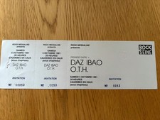 billet ticket place de concert