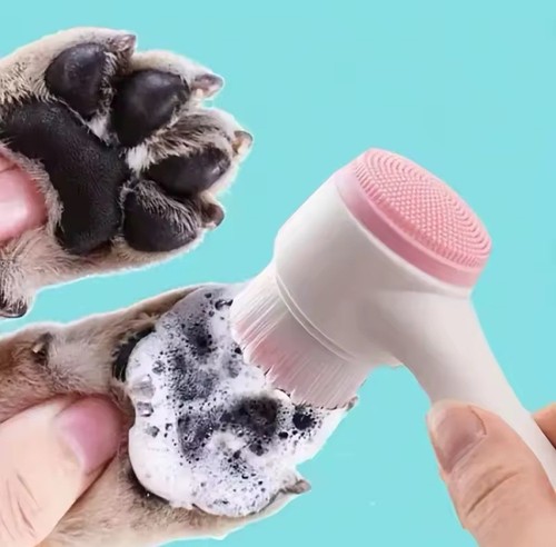 Brosse nettoyante pattes chien - brosse,