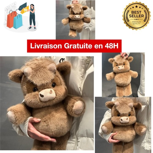 Peluche vache qui court - vache,