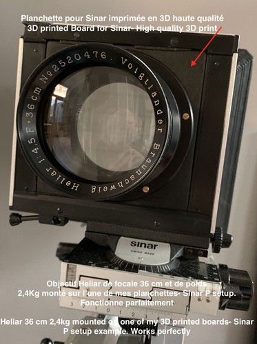 Planchette sinar norma lens - planchette,