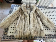 veste fourrure renard bleu