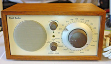 Henry Kloss Tivoli Audio Model One AM/FM  Radio Walnut wood, Beige face. VGC