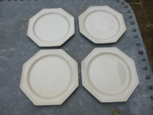 Assiettes faience blanche - 4,