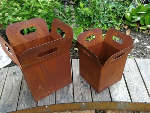 Jardinière rouille noble - en,