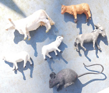 lot small items toy antique animals farm nursery resin